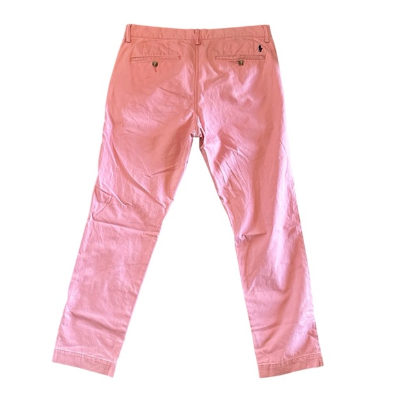 $99 Polo Ralph Lauren Men's Pink Slim Fit Stretch Chino Pants Size 33W 30L - Picture 4 of 5